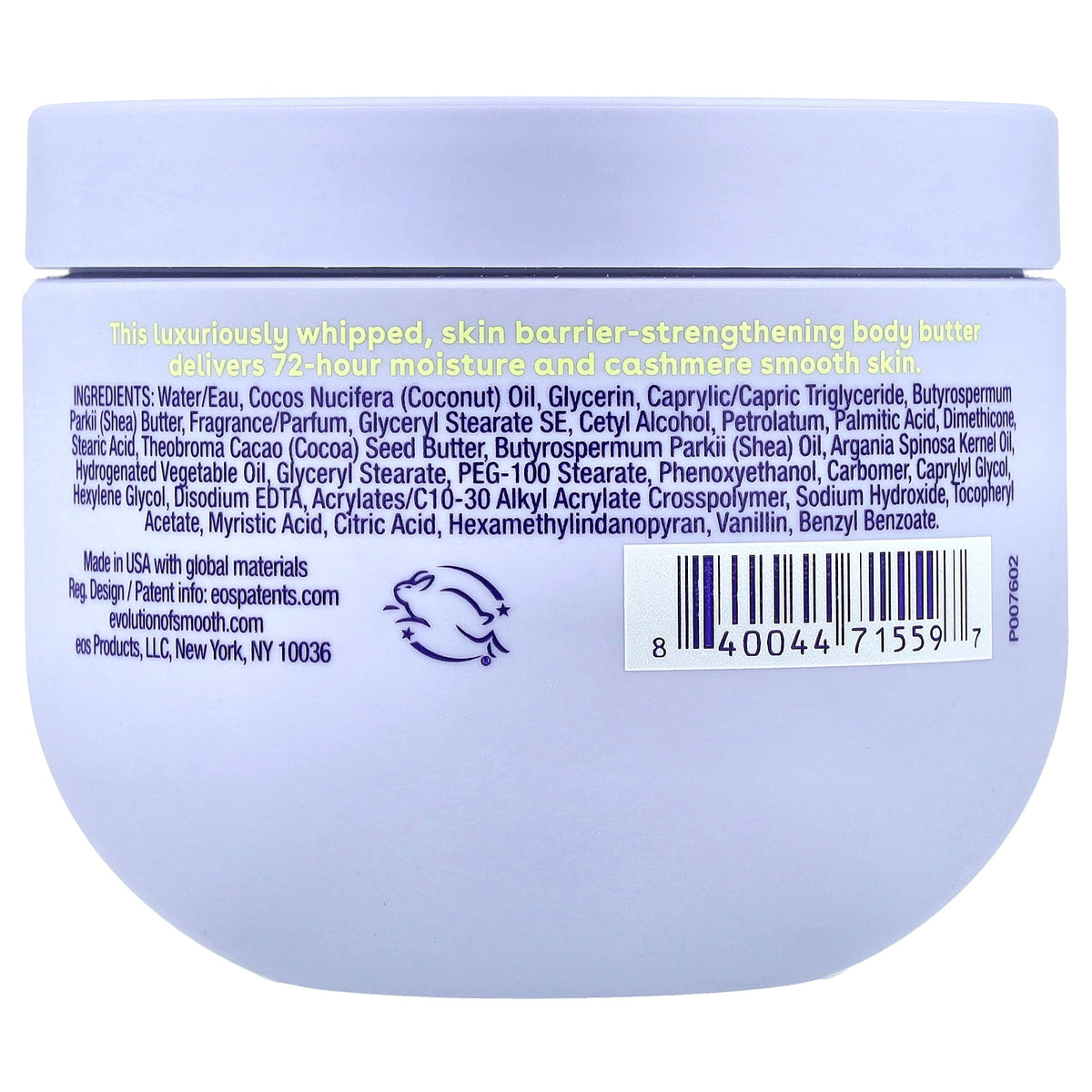 EOS, Shea Better™, Cashmere Whipped Oil Butter, Vanilla Cashmere, 12 oz (340 g)