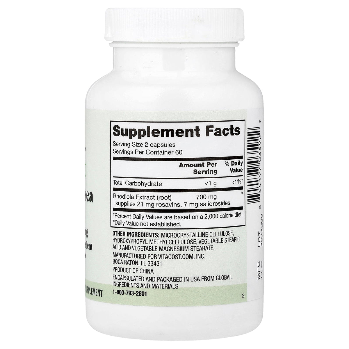 Vitacost, Everyday, Rhodiola Rosea Extract, 120 Capsules (350 mg per Capsule)