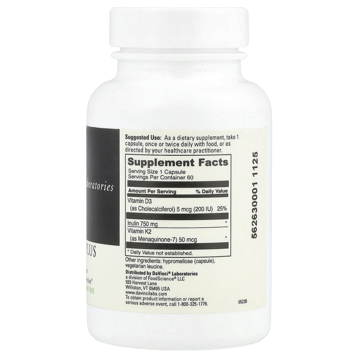 DaVinci Laboratories, Vitamin K2 Plus, 60 Capsules