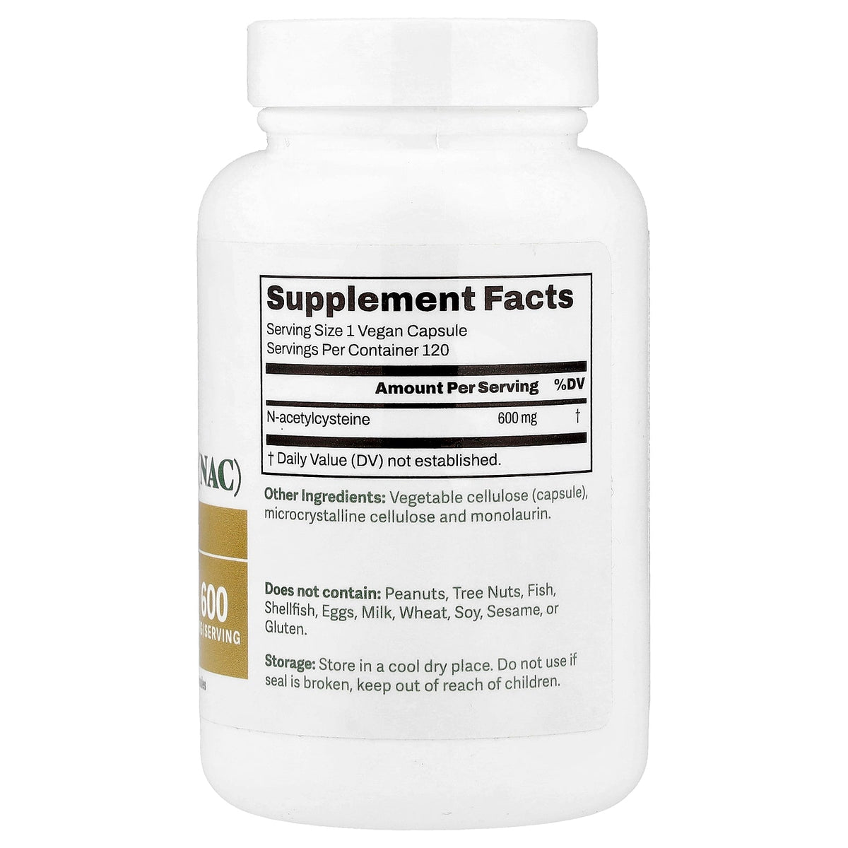 Dr. Murray's, NAC, 600 mg, 120 Vegan Capsules