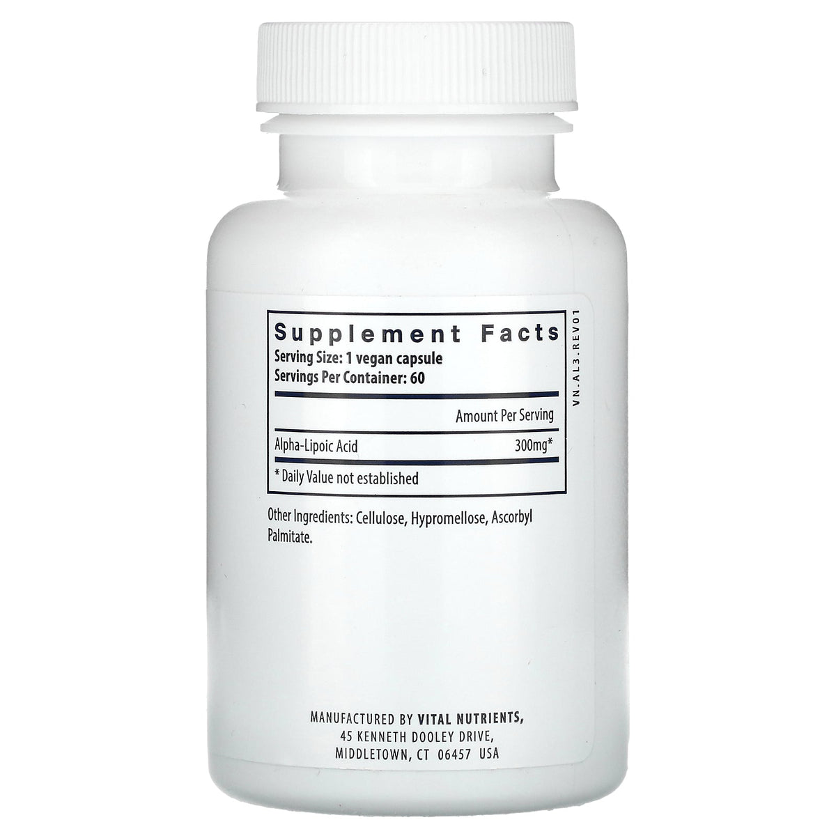 Vital Nutrients, Lipoic Acid, 60 Vegan Capsules (300 mg per Capsule)
