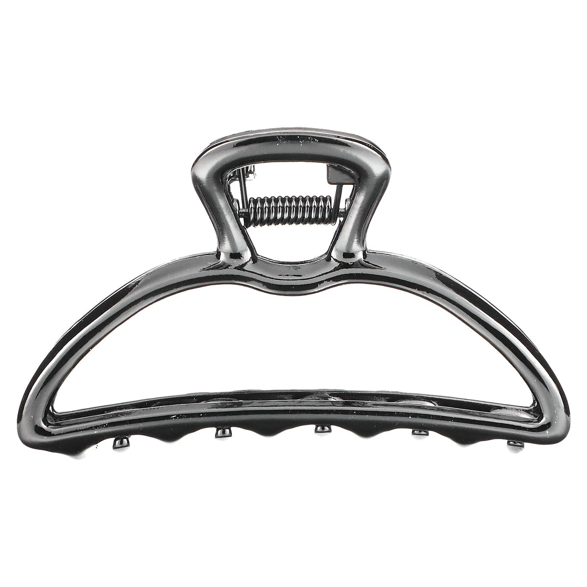 Kitsch, Open Shape Claw Clip, Hematite, 1 Clip