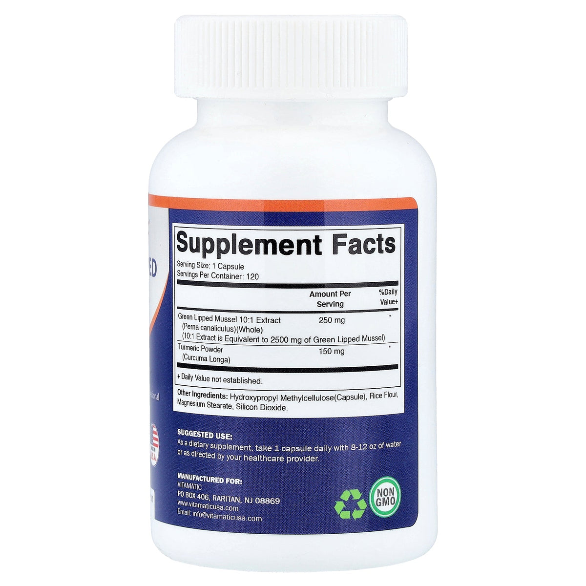 Vitamatic, Green Lipped Mussel, 120 Capsules