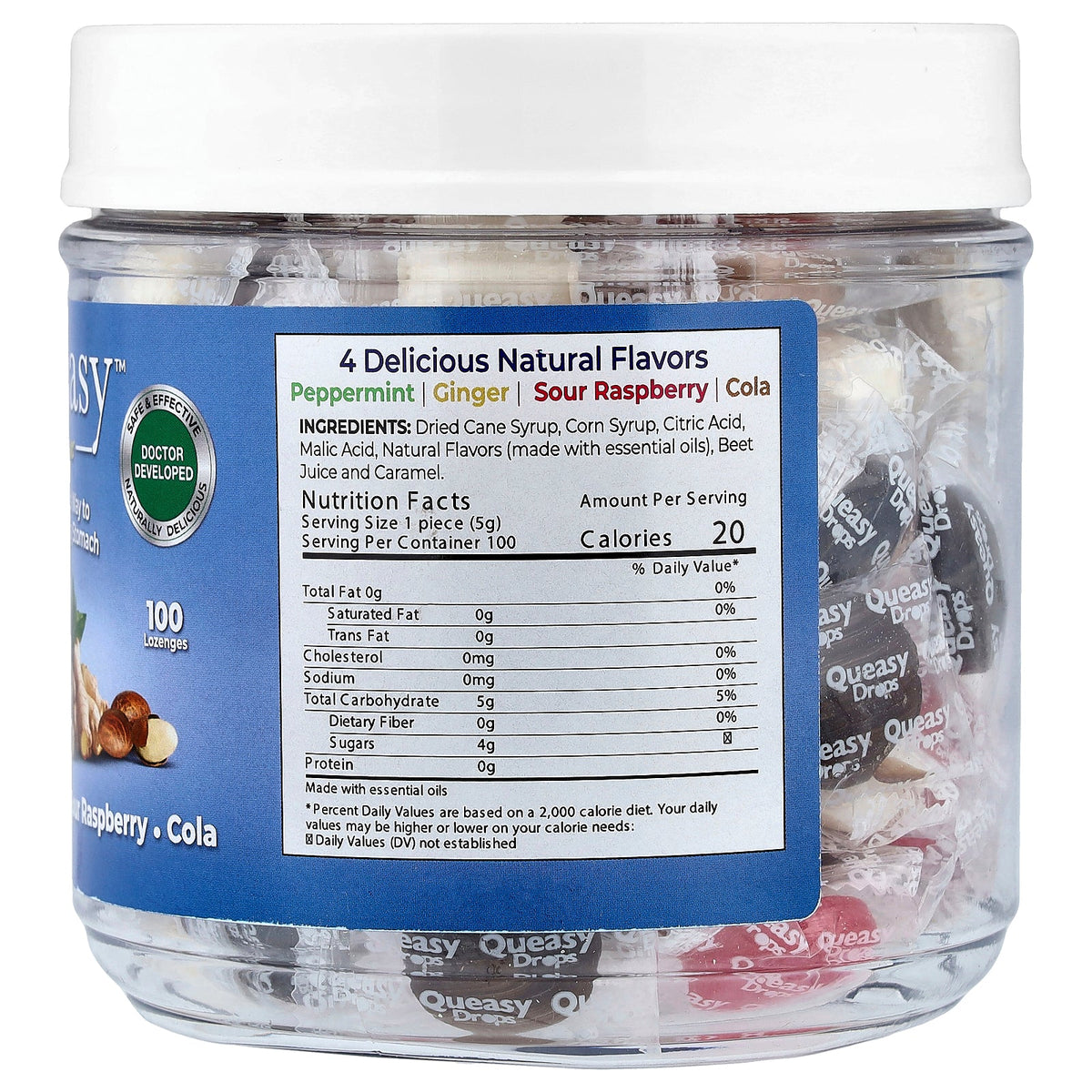 Preggie, Queasy™ Drops, Assorted, 100 Lozenges