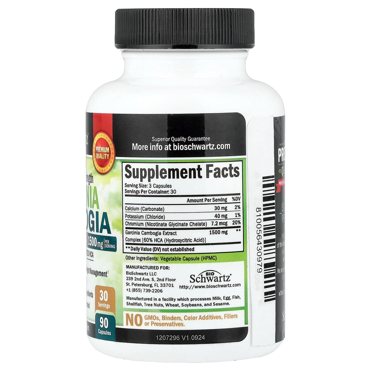 BioSchwartz, Maximum Strength Garcinia Cambogia, 90 Capsules