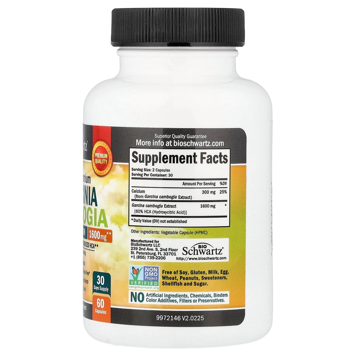 BioSchwartz, Ultra Premium Garcinia Cambogia, Maximum Strength, 60 Capsules