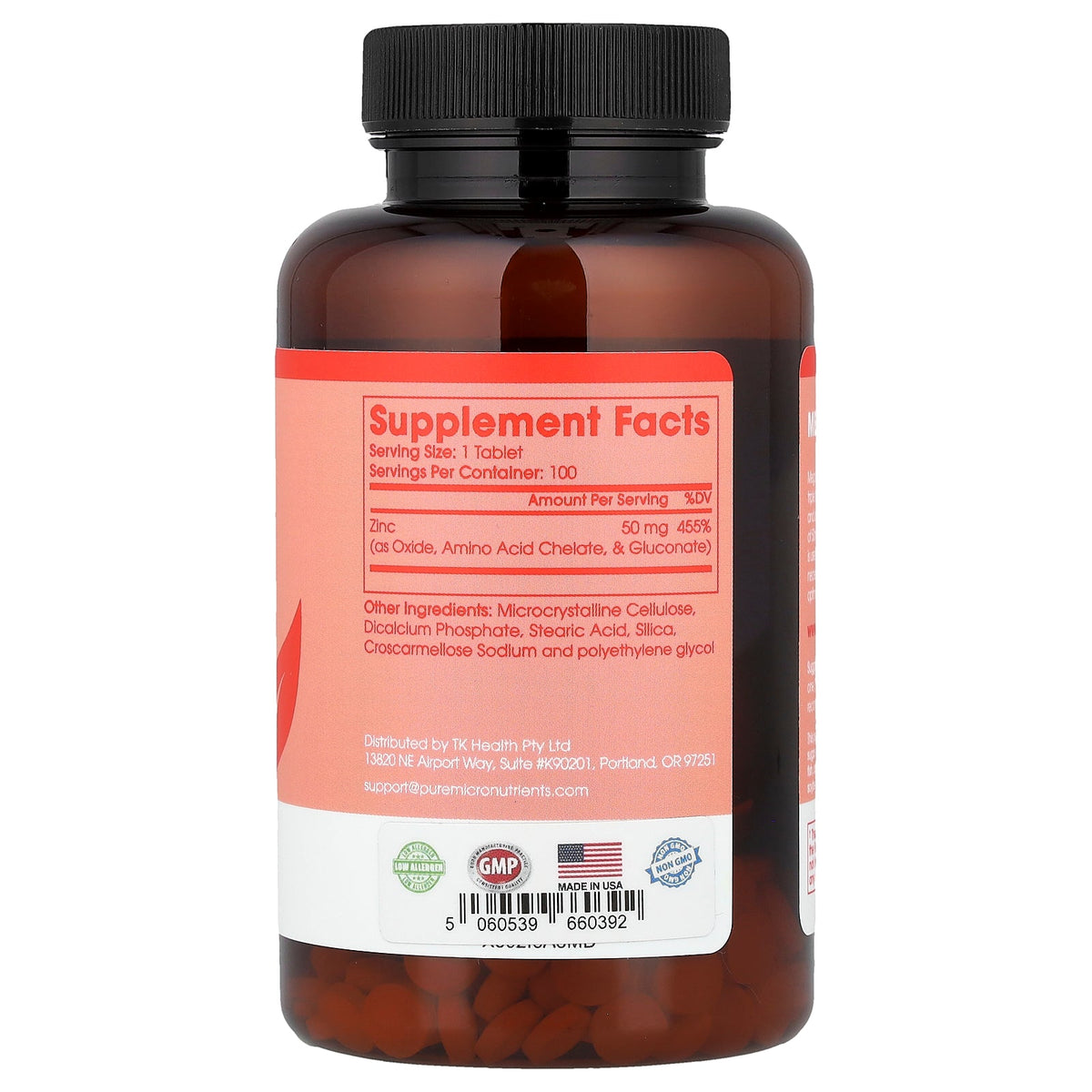 Pure Micronutrients, Mega Zinc, 50 mg, 100 Tablets