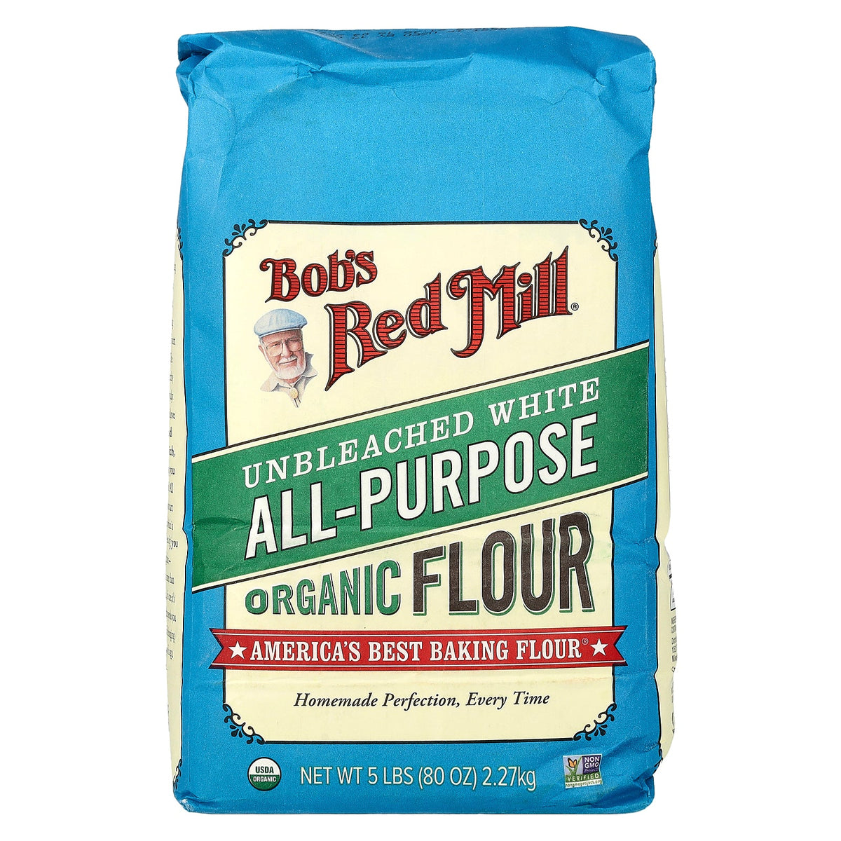 Bob's Red Mill, Organic All-Purpose Unbleached White Flour, 80 oz (2.27 kg)