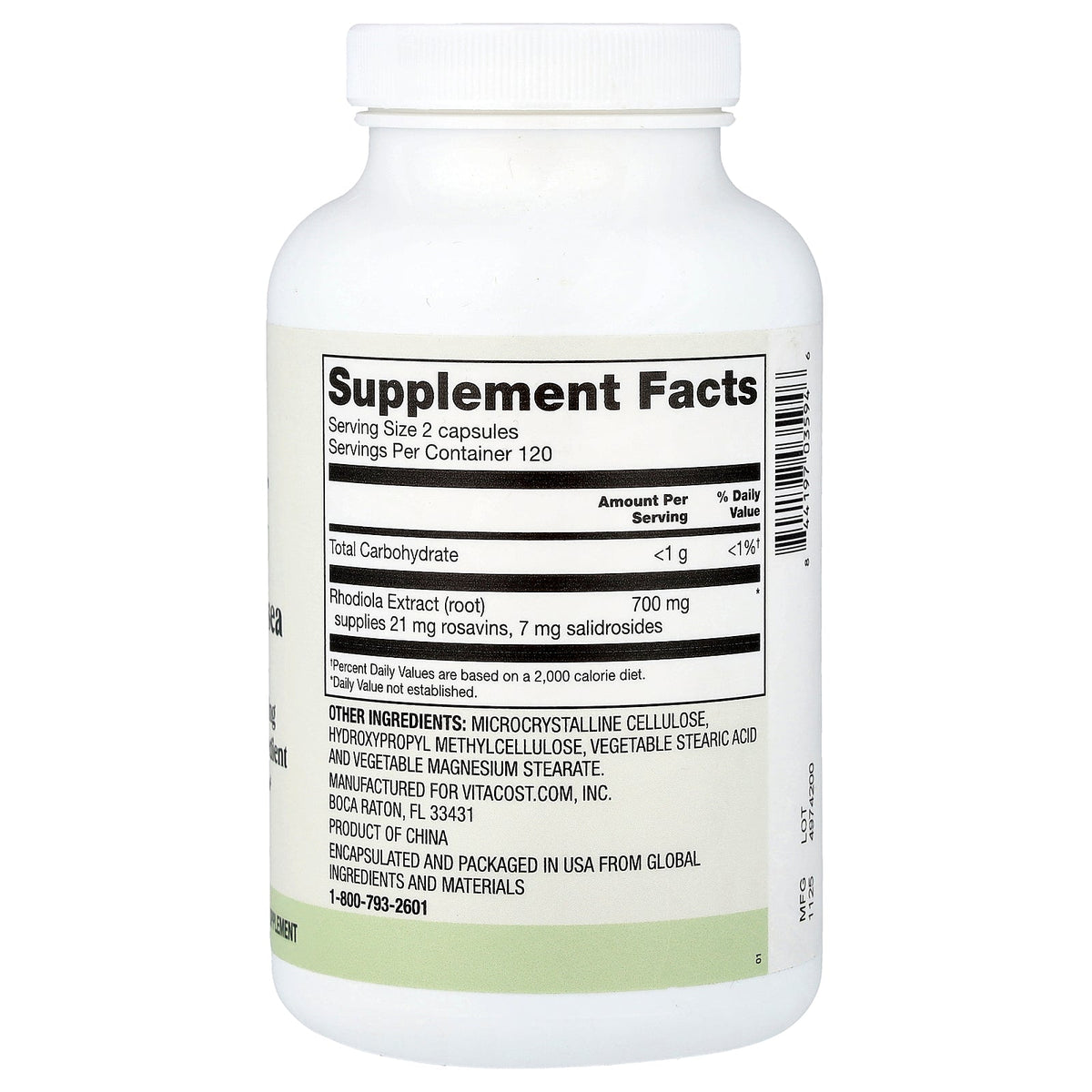 Vitacost, Everyday, Rhodiola Rosea Extract, 240 Capsules (350 mg per Capsule)
