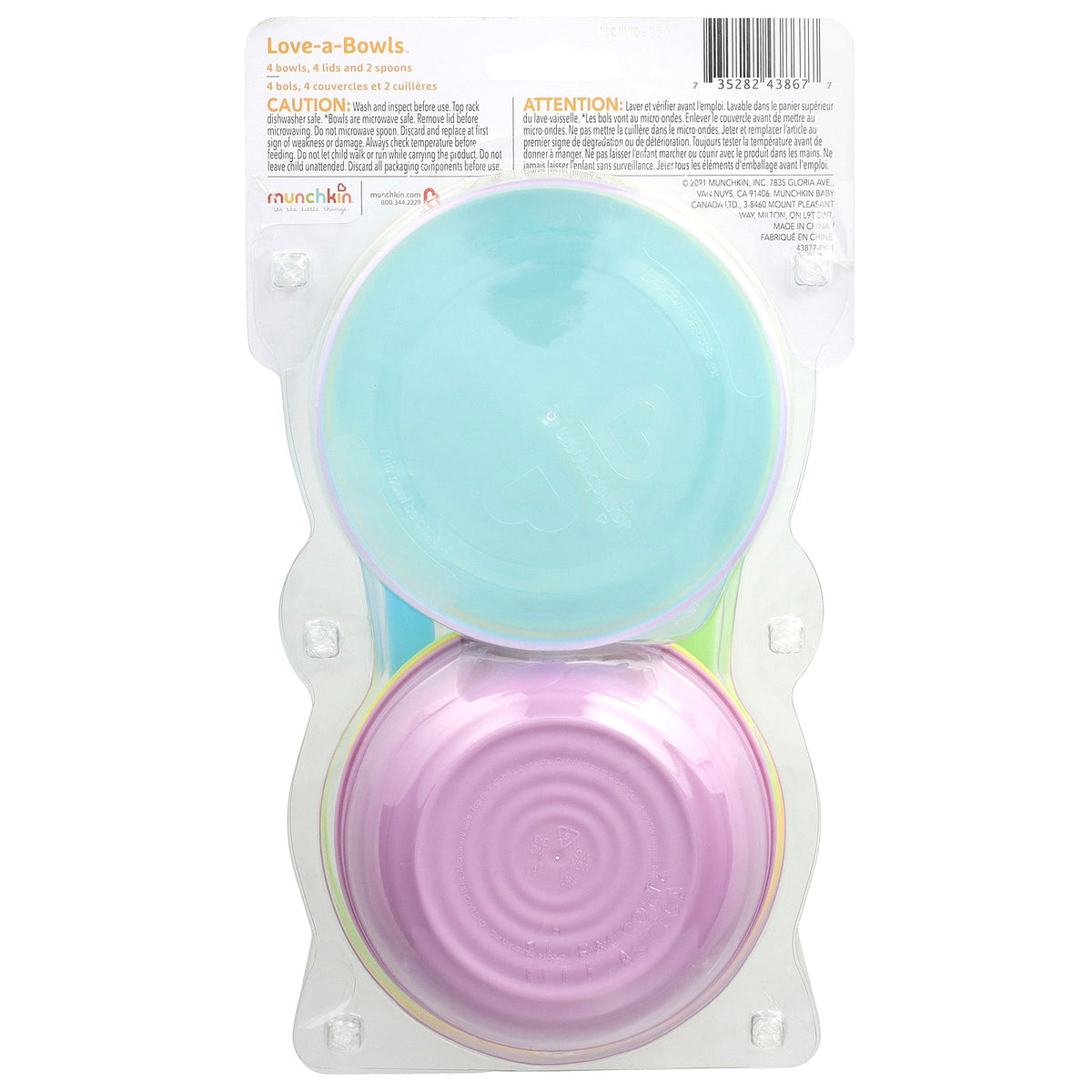 Munchkin, Love-a-Bowls™, 4 Months+, 10 Piece Set
