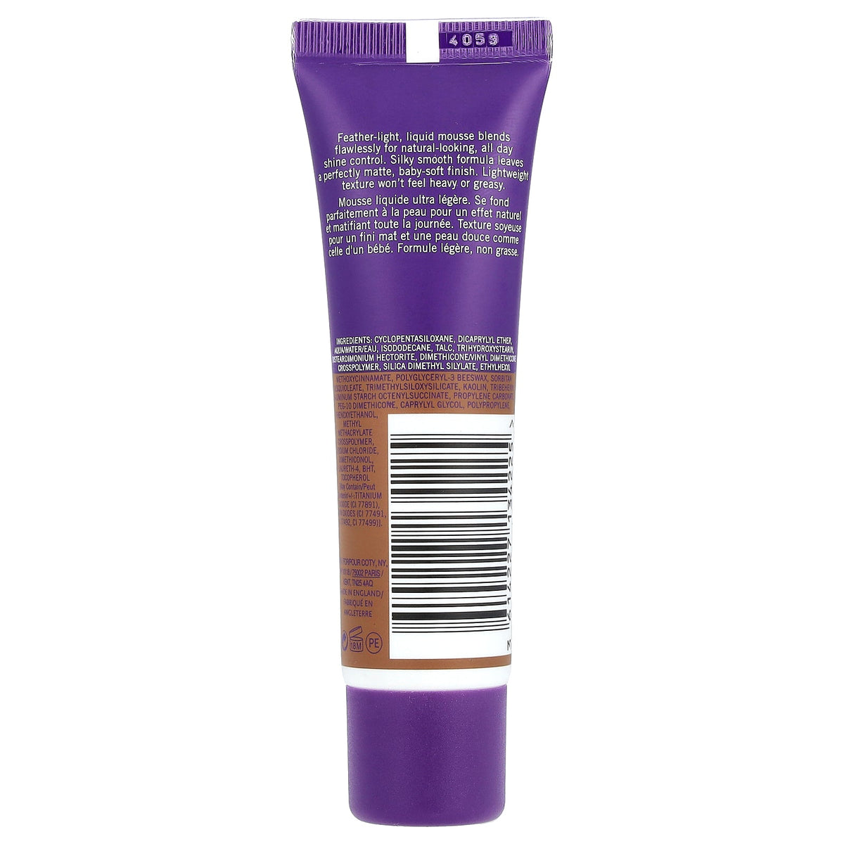 Rimmel London, Stay Matte, Full Coverage Mattifying Foundation, 506 Deep Noisette, 1 fl oz (30 ml)
