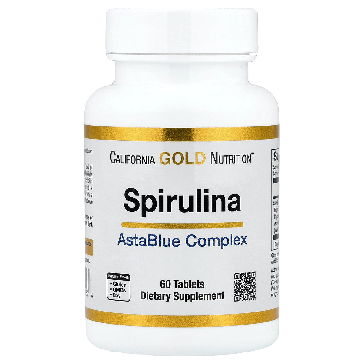 California Gold Nutrition, Spirulina, Organic AstaBlue Complex Blend, 60 Tablets