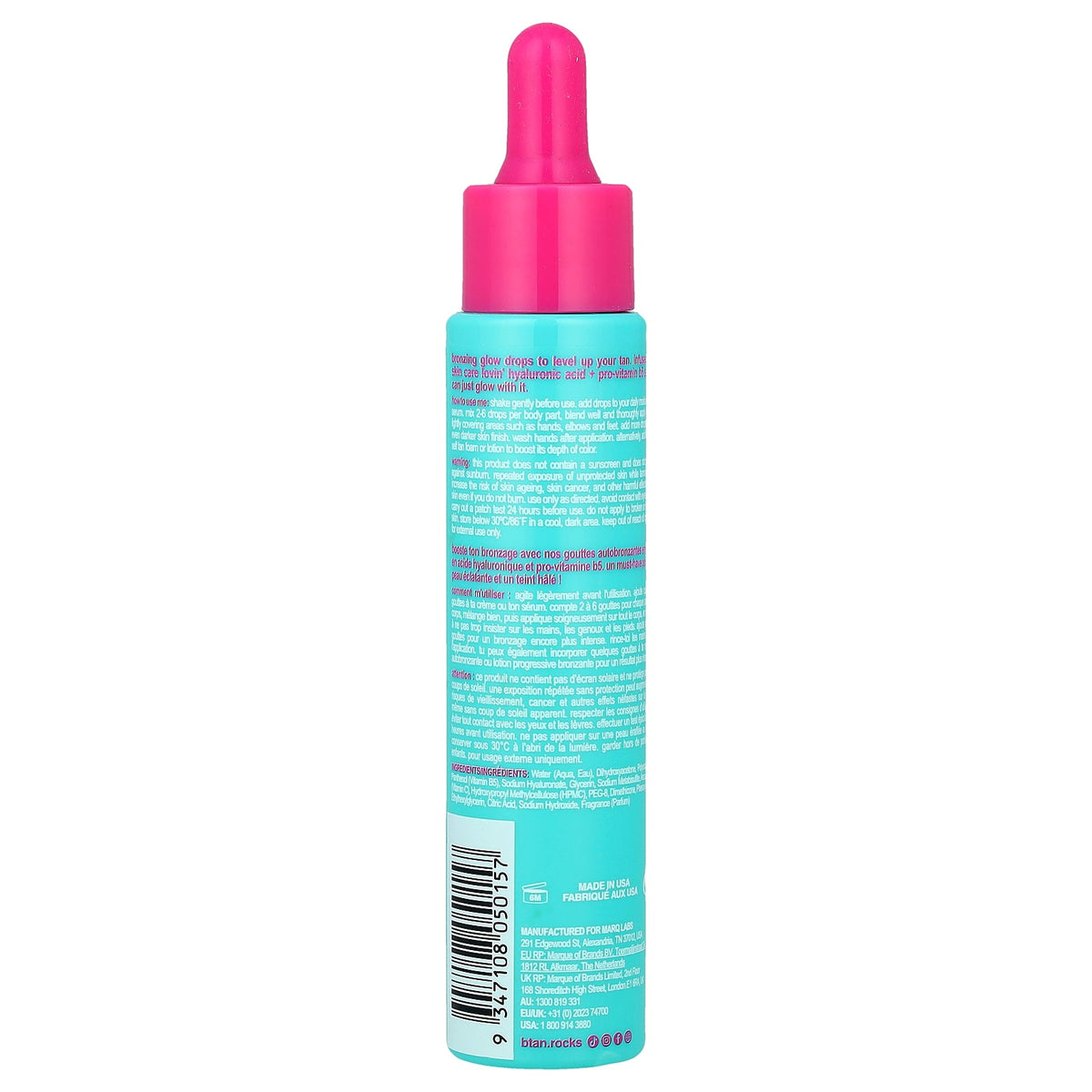 b.tan, Just Glow With It, Bronzing Glow Drops, Darkest , 1.35 fl oz (40 ml)