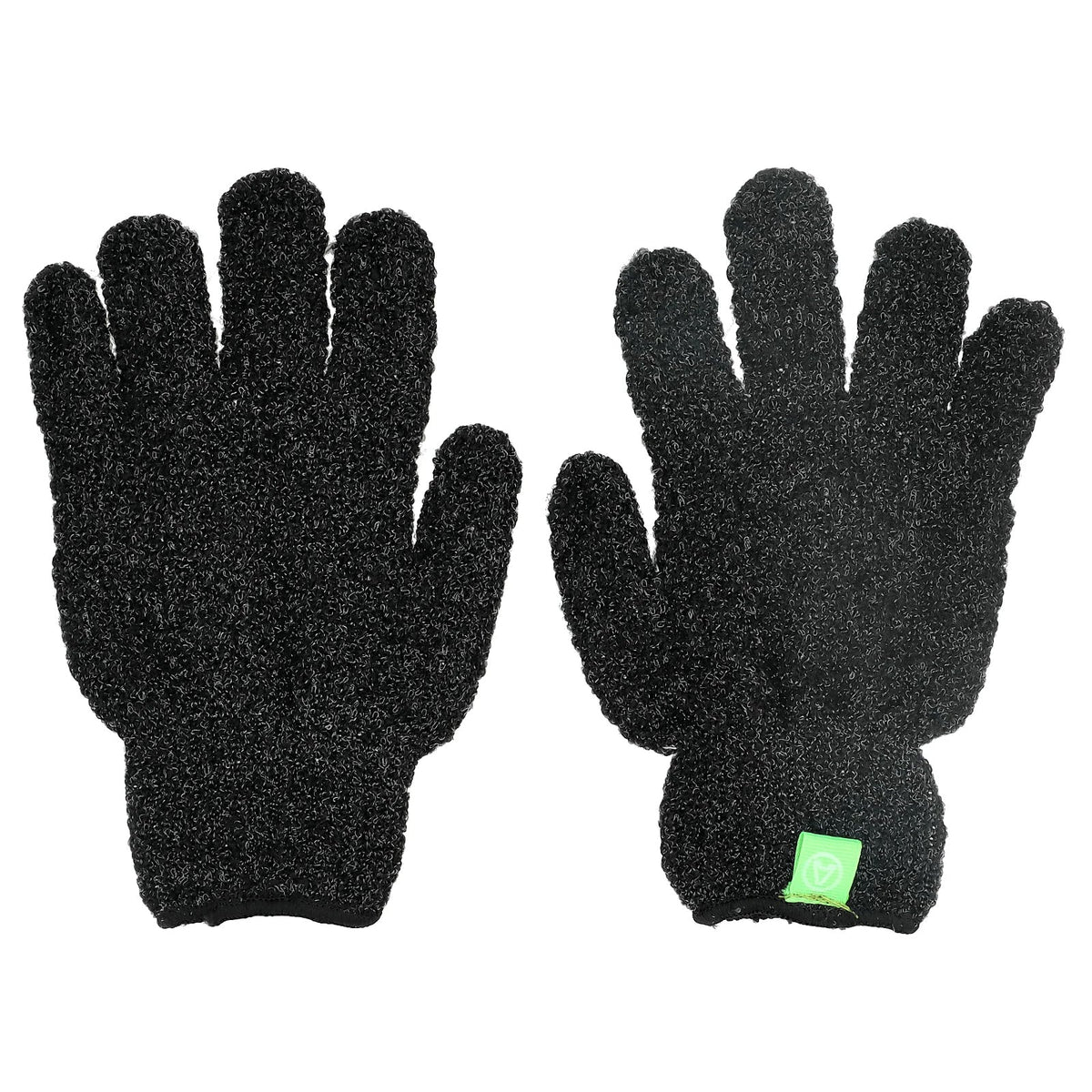 AfterSpa, Exfoliating Gloves, Black, 12 Pairs