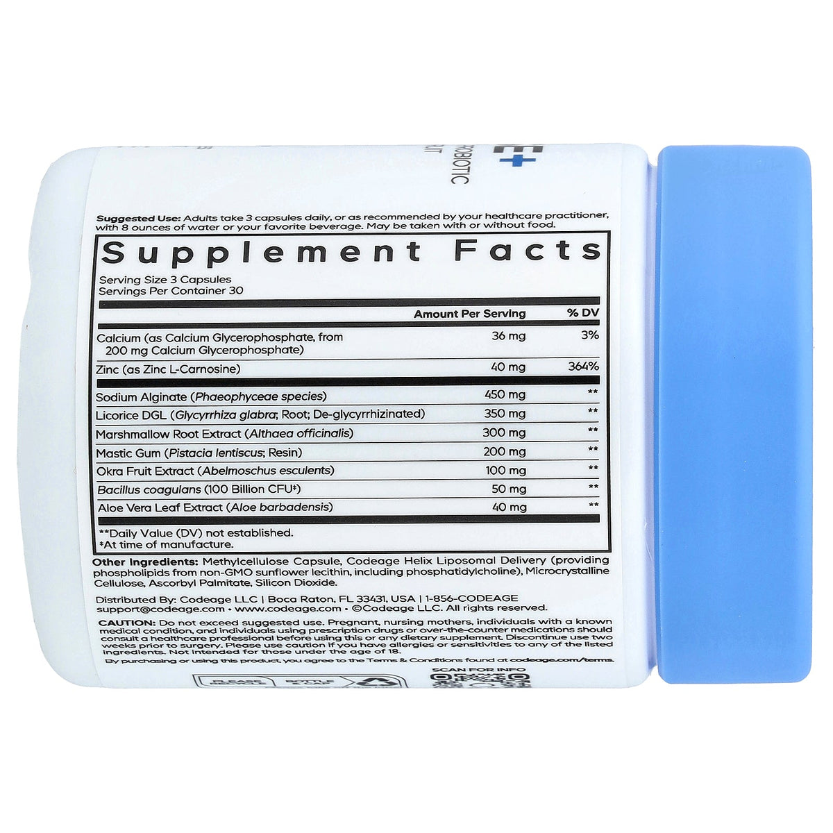 Codeage, Acid Defense+, 90 Vegetable Capsules