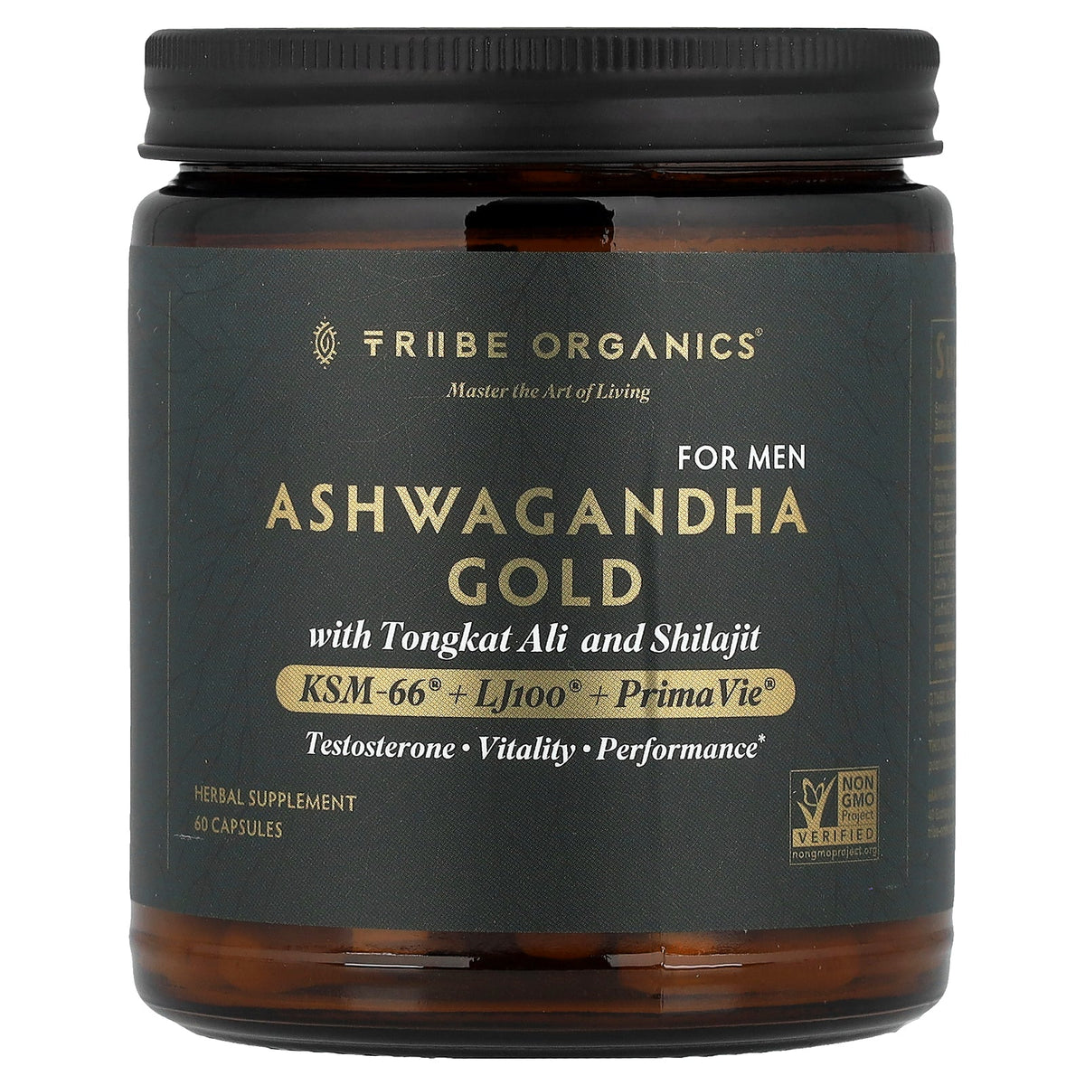 Tribe Organics, Ashwagandha Gold, For Men, 60 Capsules