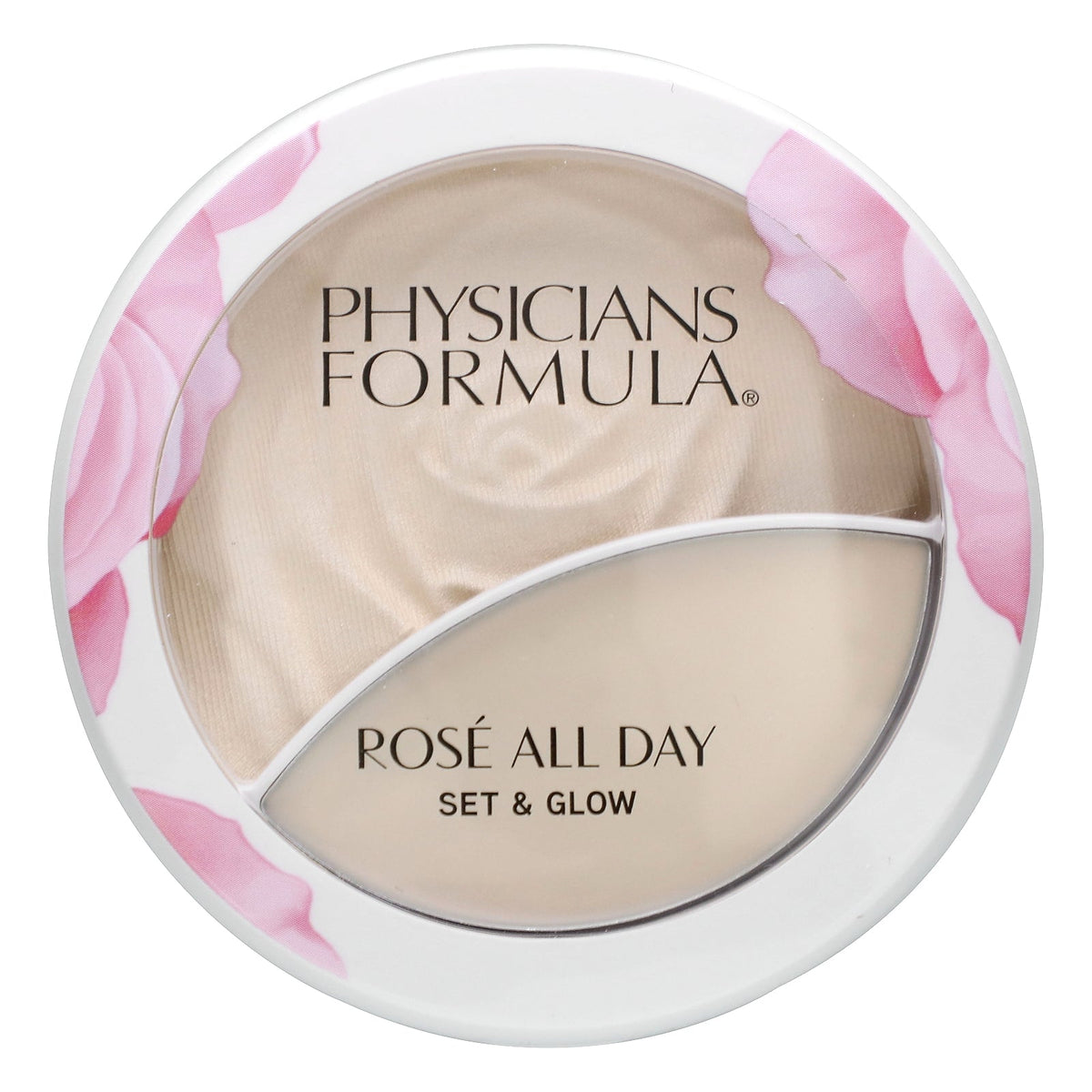 Physicians Formula, Rosé All Day, Set & Glow, Illuminating Powder & Dewy Balm, 1711499 Luminous Light, 1 Count