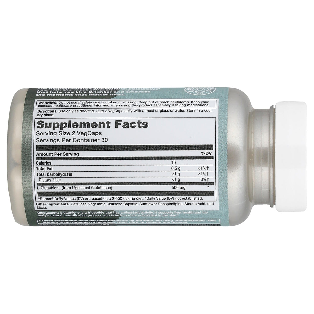Solaray, Unlimit, Liposomal Glutathione, 60 VegCaps (250 mg per Capsule)