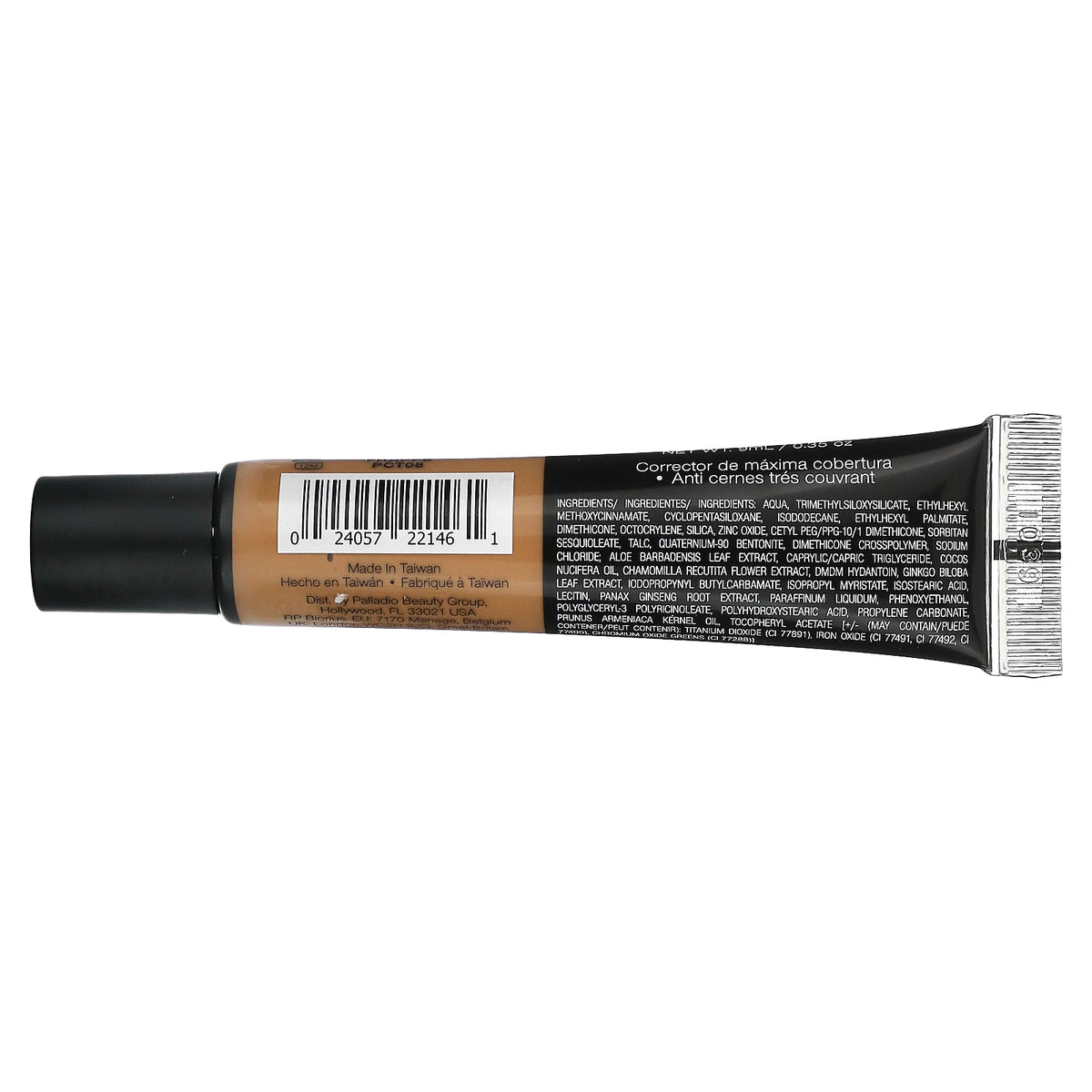 Palladio, Full-Coverage Concealer, Frappe PCT08, 0.35 oz (9 ml)