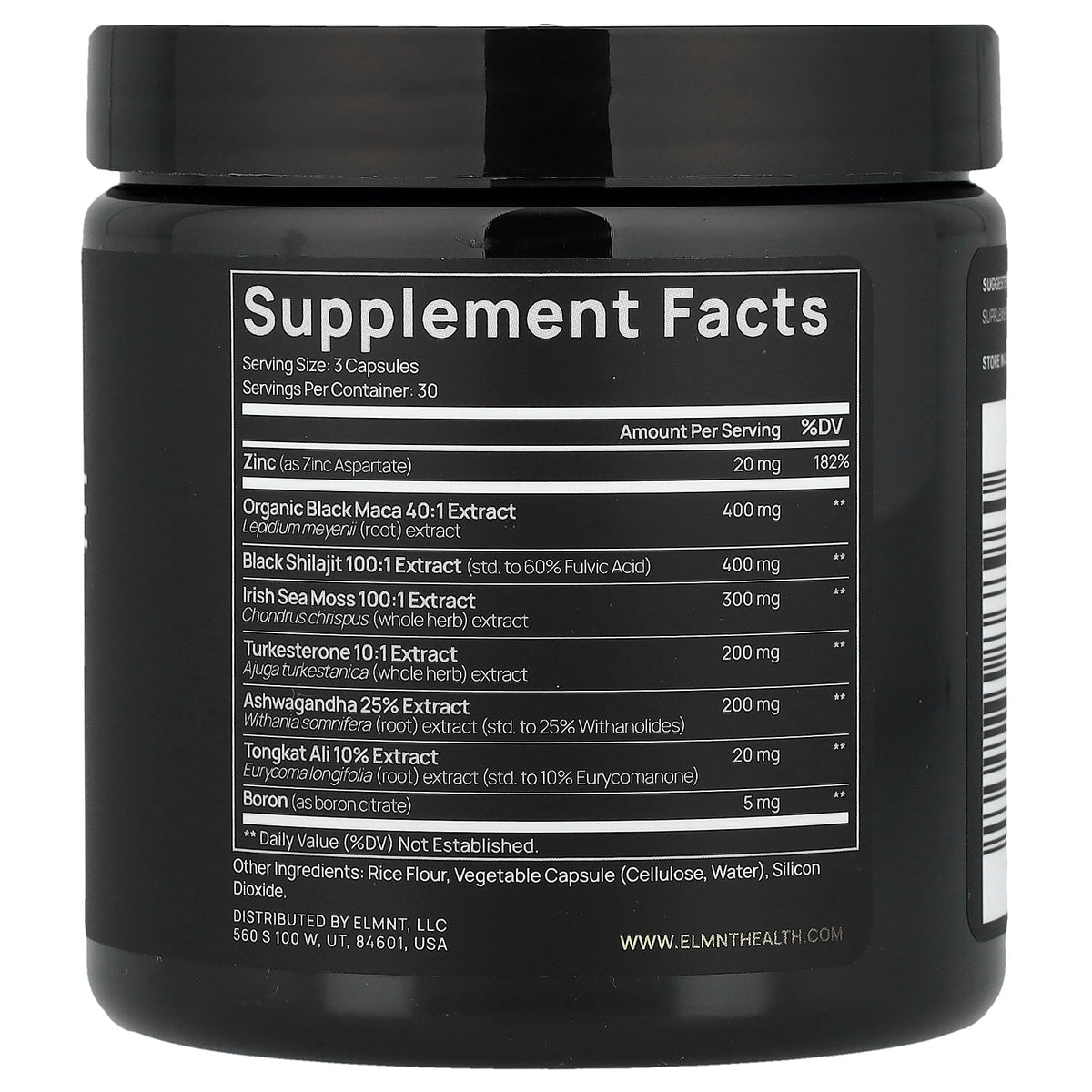 TERRA ELMNT, Ultra Male, Testosterone Support, 90 Capsules