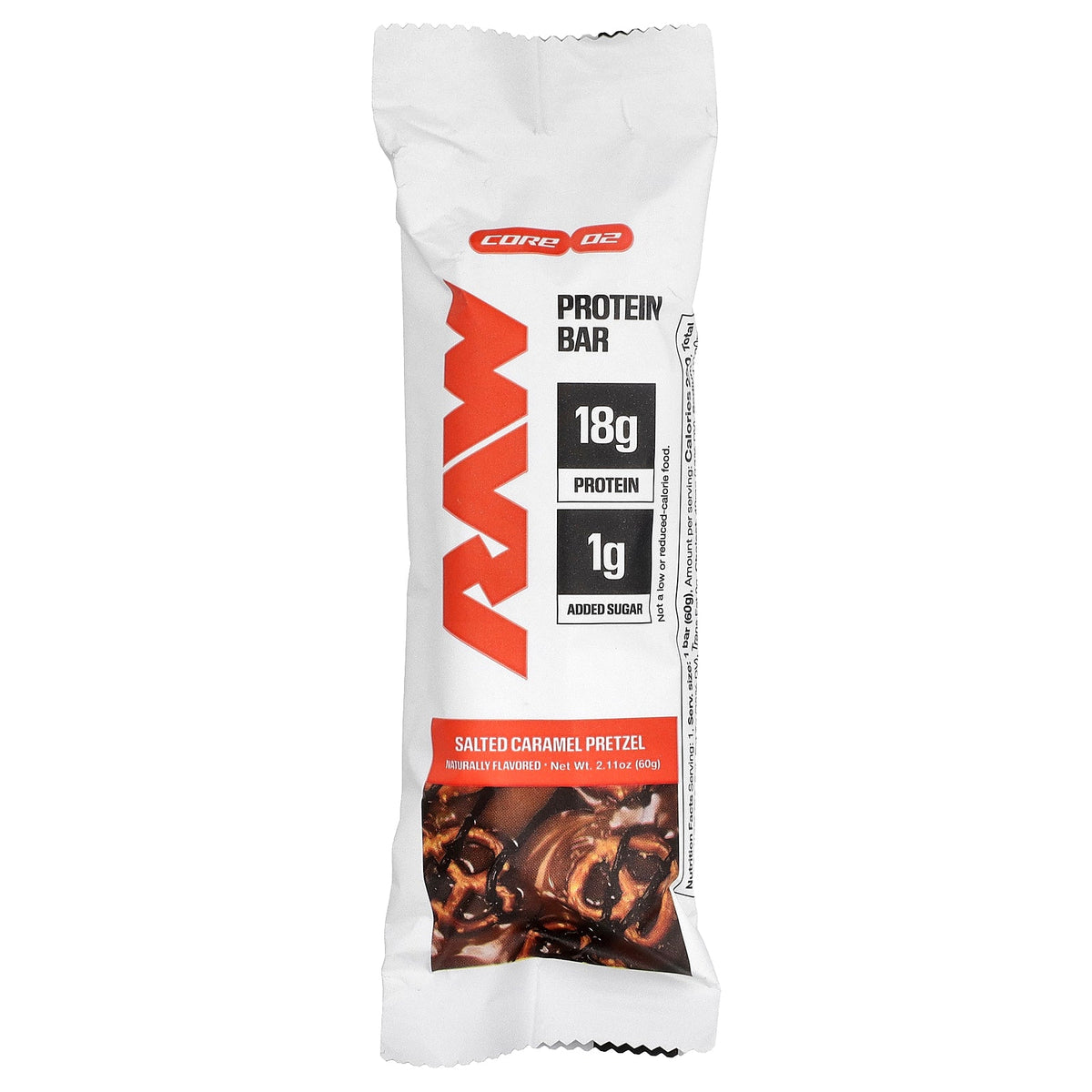 Raw Nutrition, Protein Bar, Salted Caramel Pretzel, 12 Bars, 2.11 oz (60 g) Each