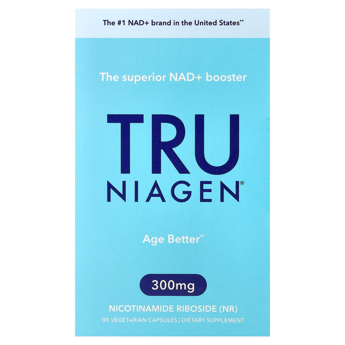 Tru Niagen, Nicotinamide Riboside Chloride, 300 mg, 90 Vegetarian Capsules