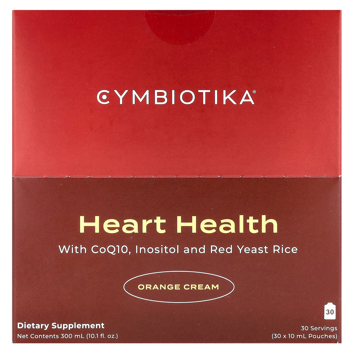 Cymbiotika, Heart Health, Orange Cream, 30 Pouches, 0.3 fl oz (10 ml) Each