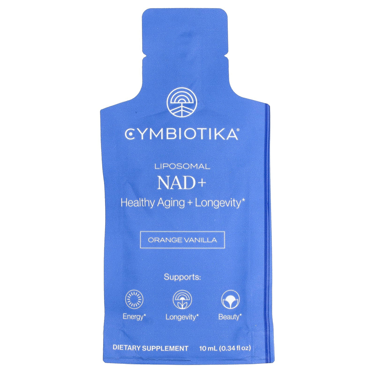 Cymbiotika, Liposomal NAD+, Orange Vanilla, 12 Liquid Packets, 0.34 fl oz (10 ml) Each