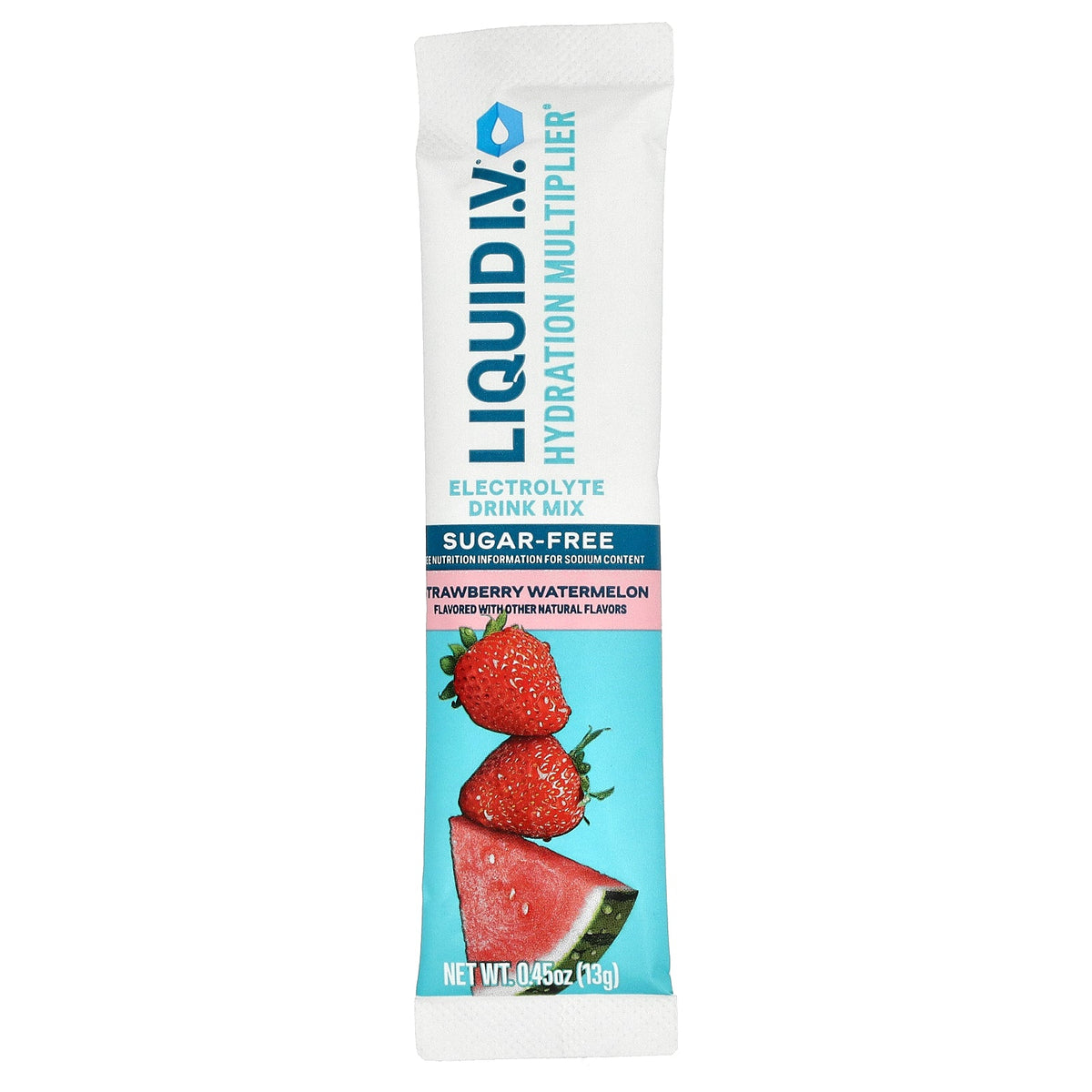 Liquid I.V., Hydration Multiplier®, Electrolyte Drink Mix, Strawberry Watermelon, 15 Sticks, 0.45 oz (13 g) Each