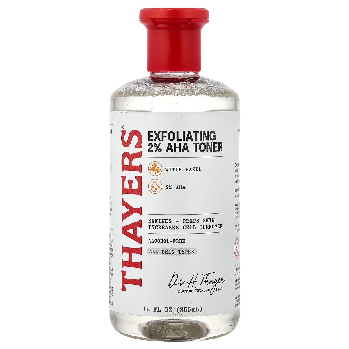 Thayers, Exfoliating 2% AHA Toner, All Skin Types, 12 fl oz (355 ml)