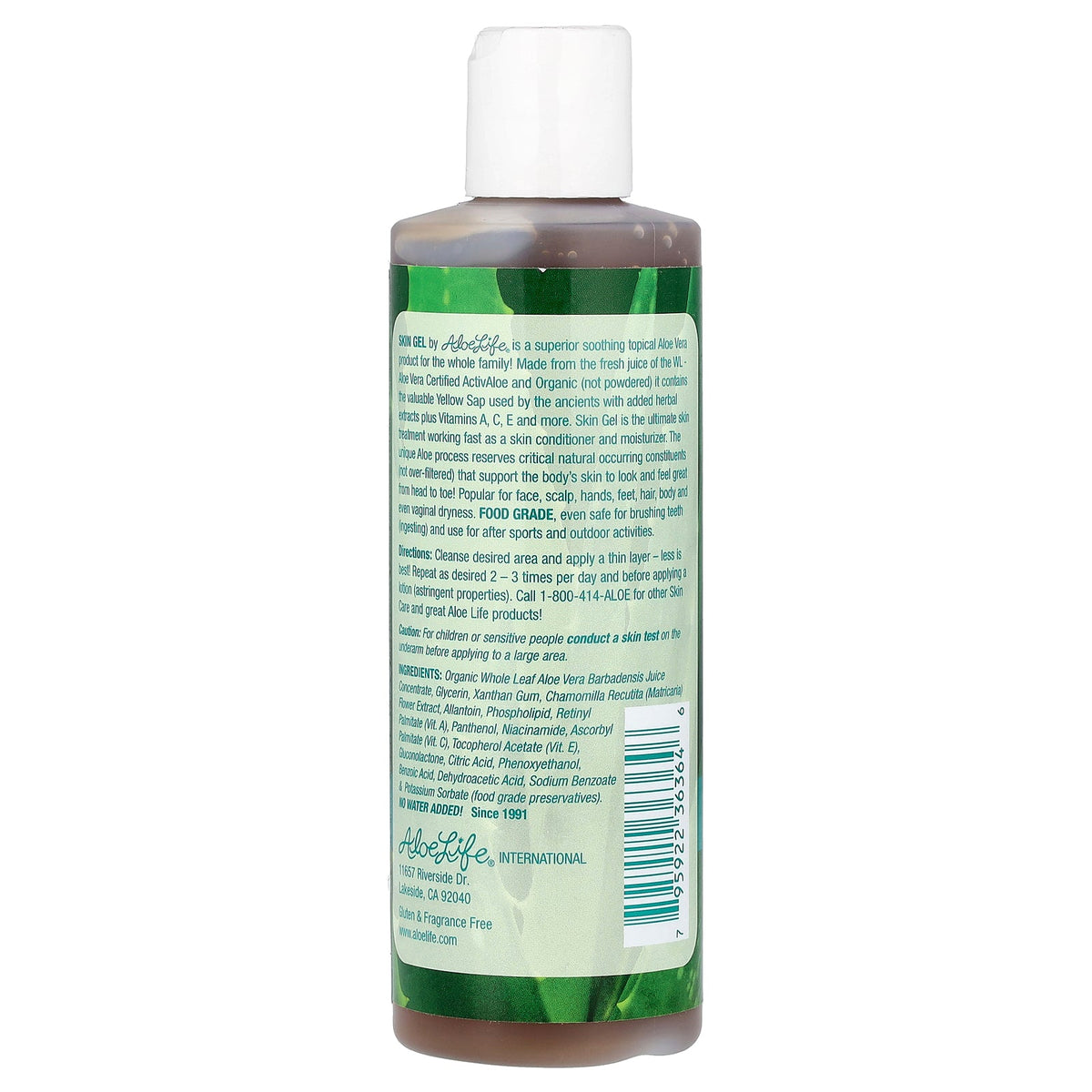 Aloe Life, Skin Gel, Ultimate Skin Treatment, Unscented, 8 oz (227 g)
