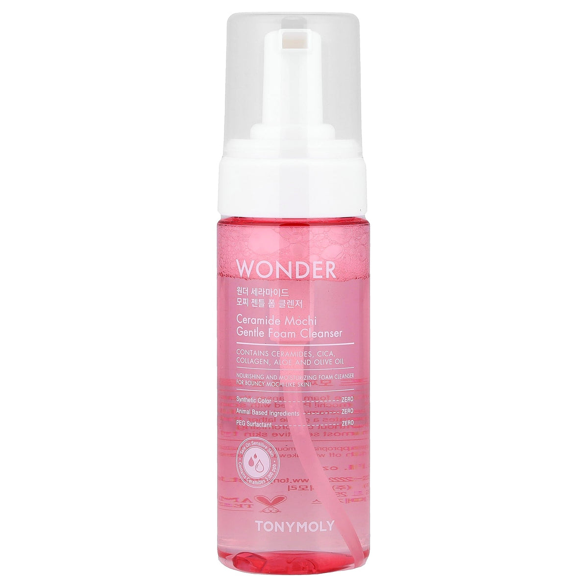 TonyMoly, Wonder, Ceramide Mochi Gentle Foam Cleanser, 5.07 fl oz (150 ml)