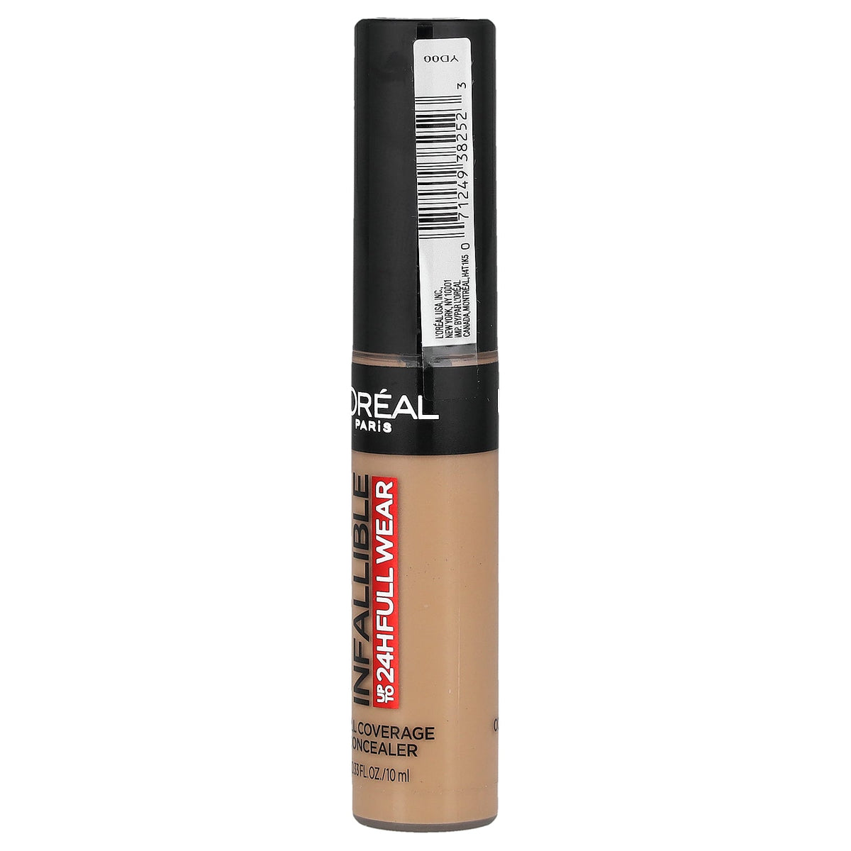 L'Oréal, Infallible, Full Coverage Concealer, 390 Cedar, 0.33 fl oz (10 ml)