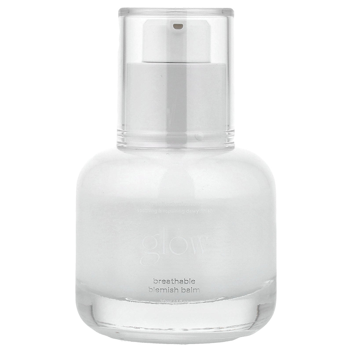 Glow, Breathable Blemish Balm, For All Skin Types, White, 1 fl oz (30 ml)