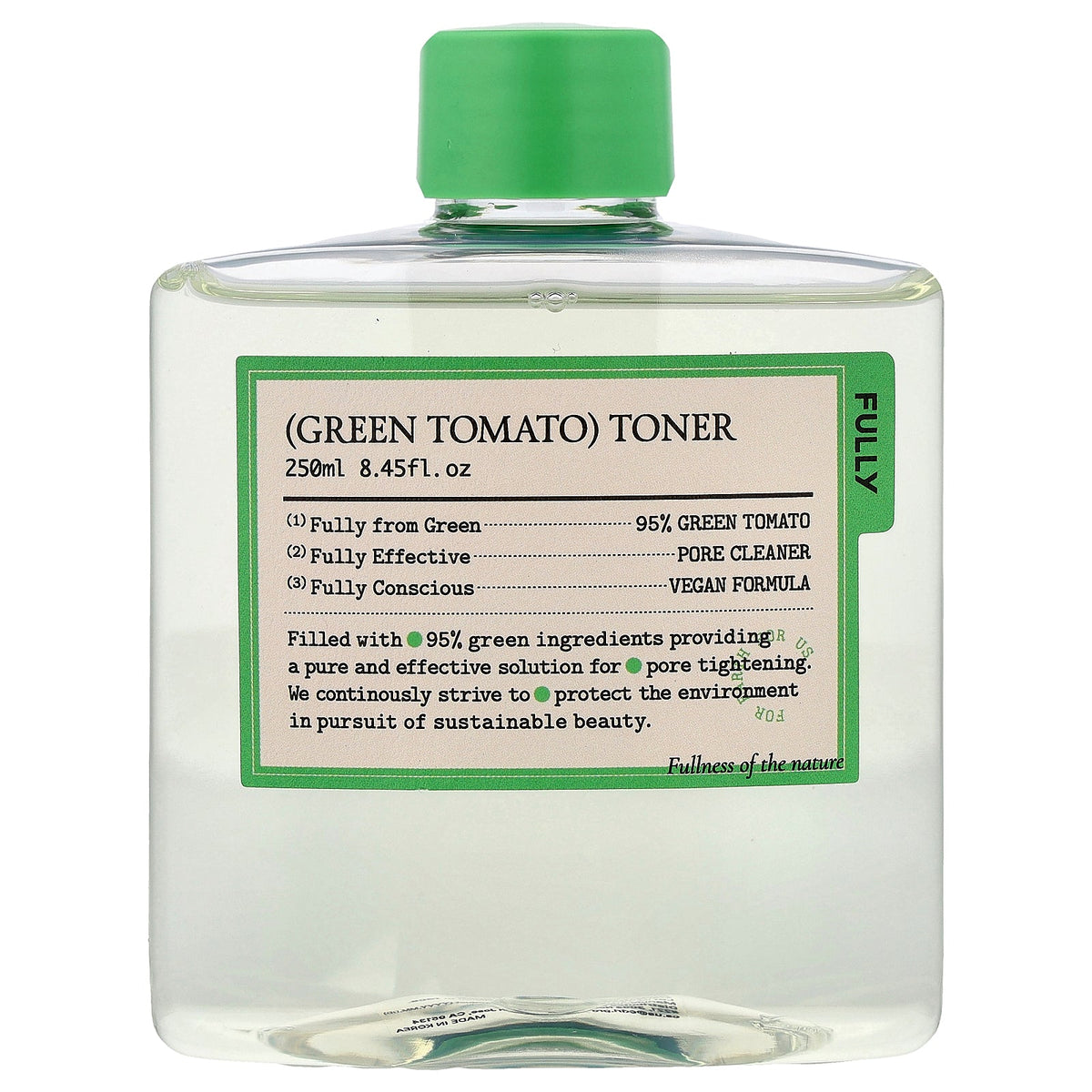 Fully, Green Tomato Toner, 8.45 fl oz (250 ml)