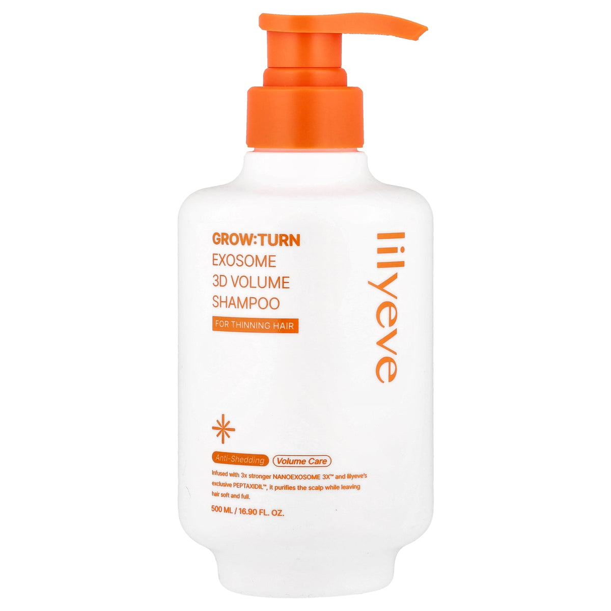 Lilyeve, Grow:Turn Exosome 3D Volume Shampoo, For Thinning Hair, 16.9 fl oz (500 ml)