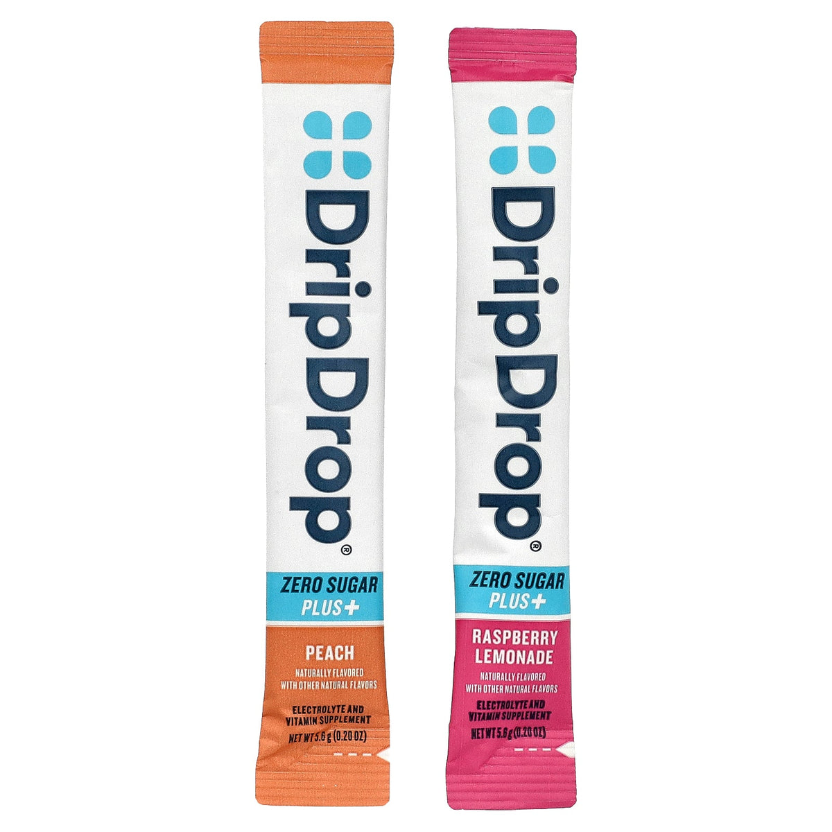 DripDrop, Electrolyte and Vitamin Drink Mix, Zero Sugar Plus+, Variety Pack, 10 Sticks, 0.20 oz (5.6 g) Each