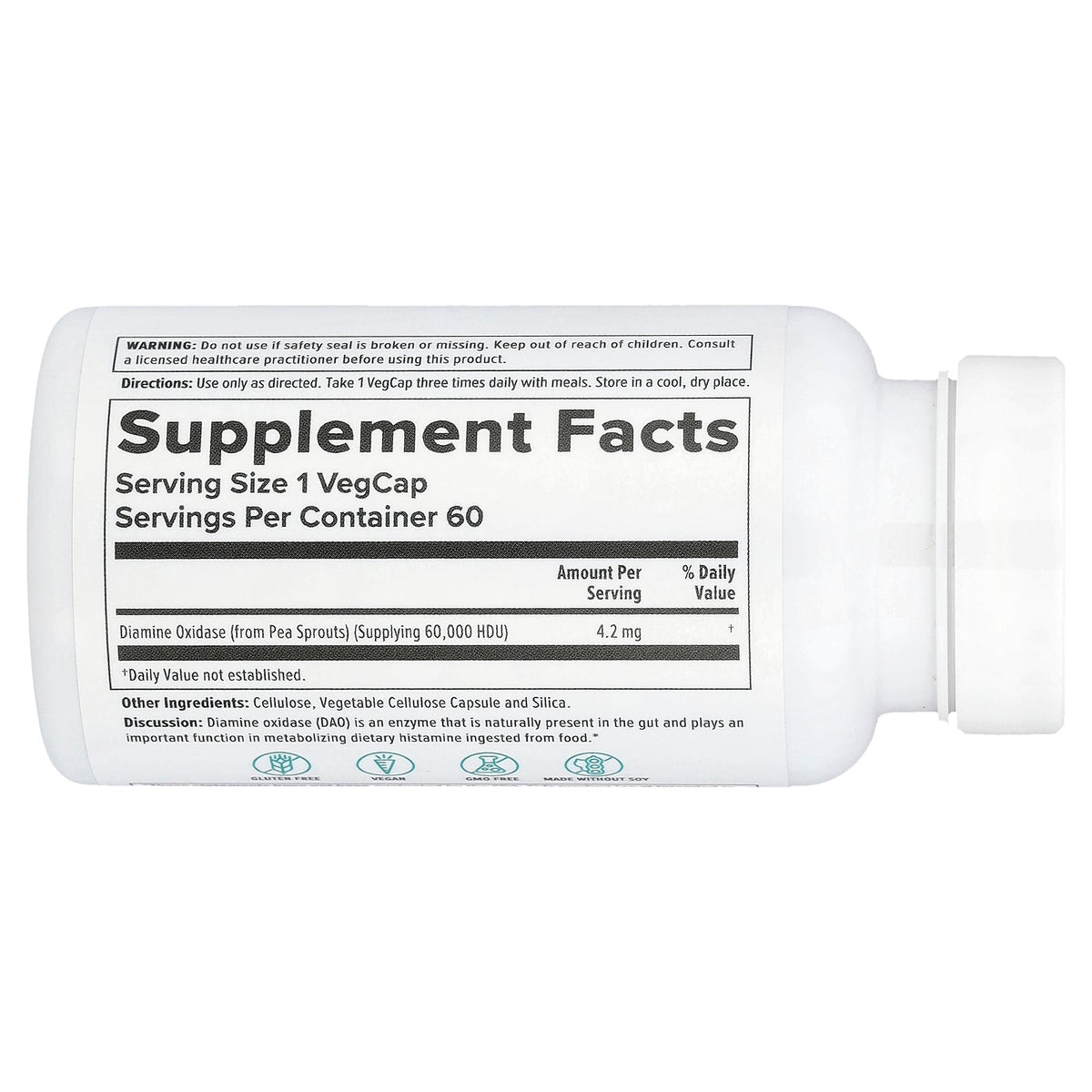 Nutra BioGenesis, DAO Enzyme, 60 VegCaps (4.2 mg per Capsule)