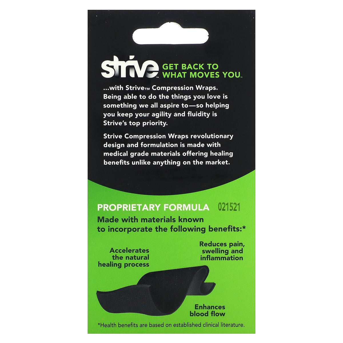 Strive, Compression Wrap, Small, 1 Wrap