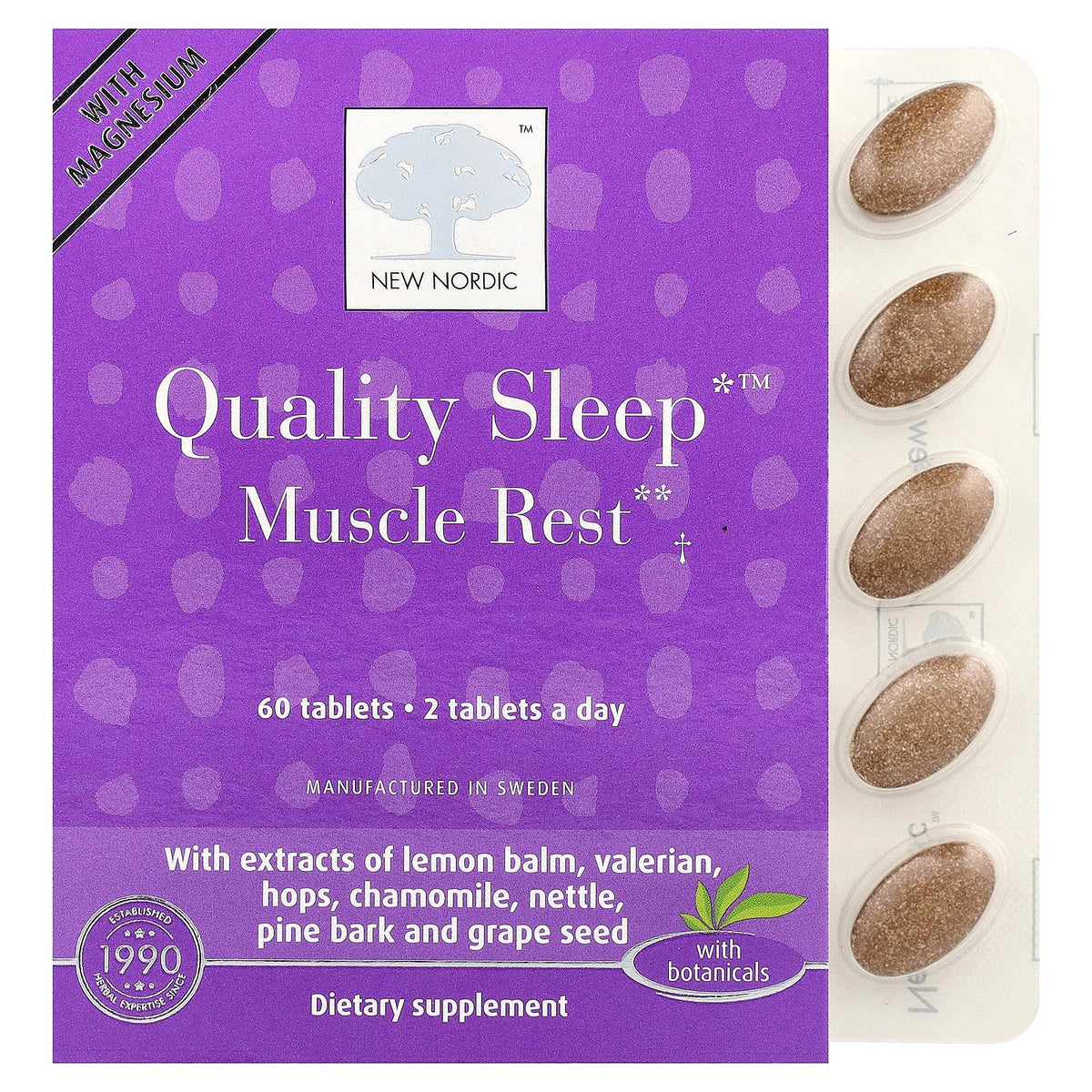 New Nordic, Quality Sleep™ Muscle Rest, 60 Tablets