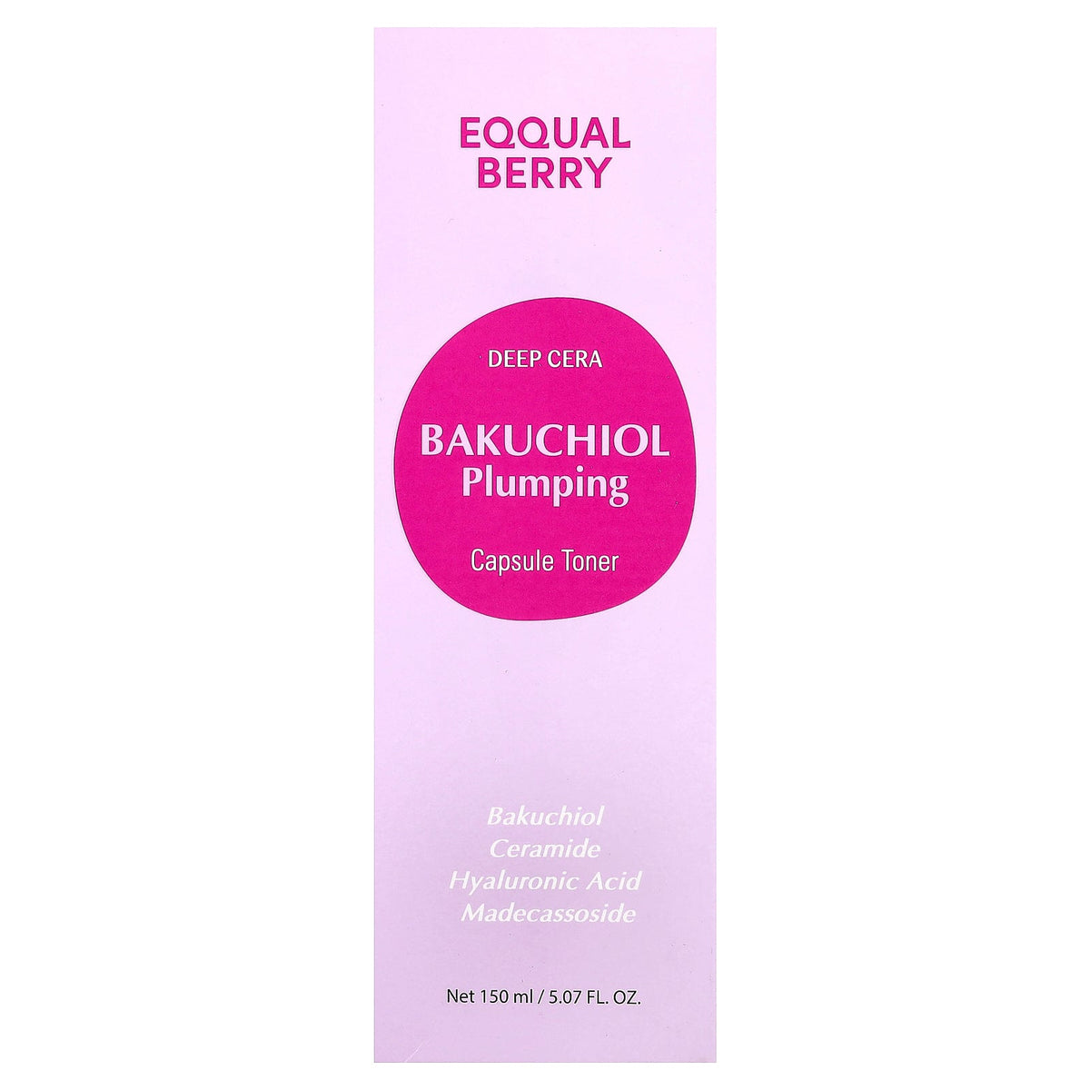 EQQUALBERRY, Deep Cera, Bakuchiol Plumping Capsule Toner, 5.07 fl oz (150 ml)