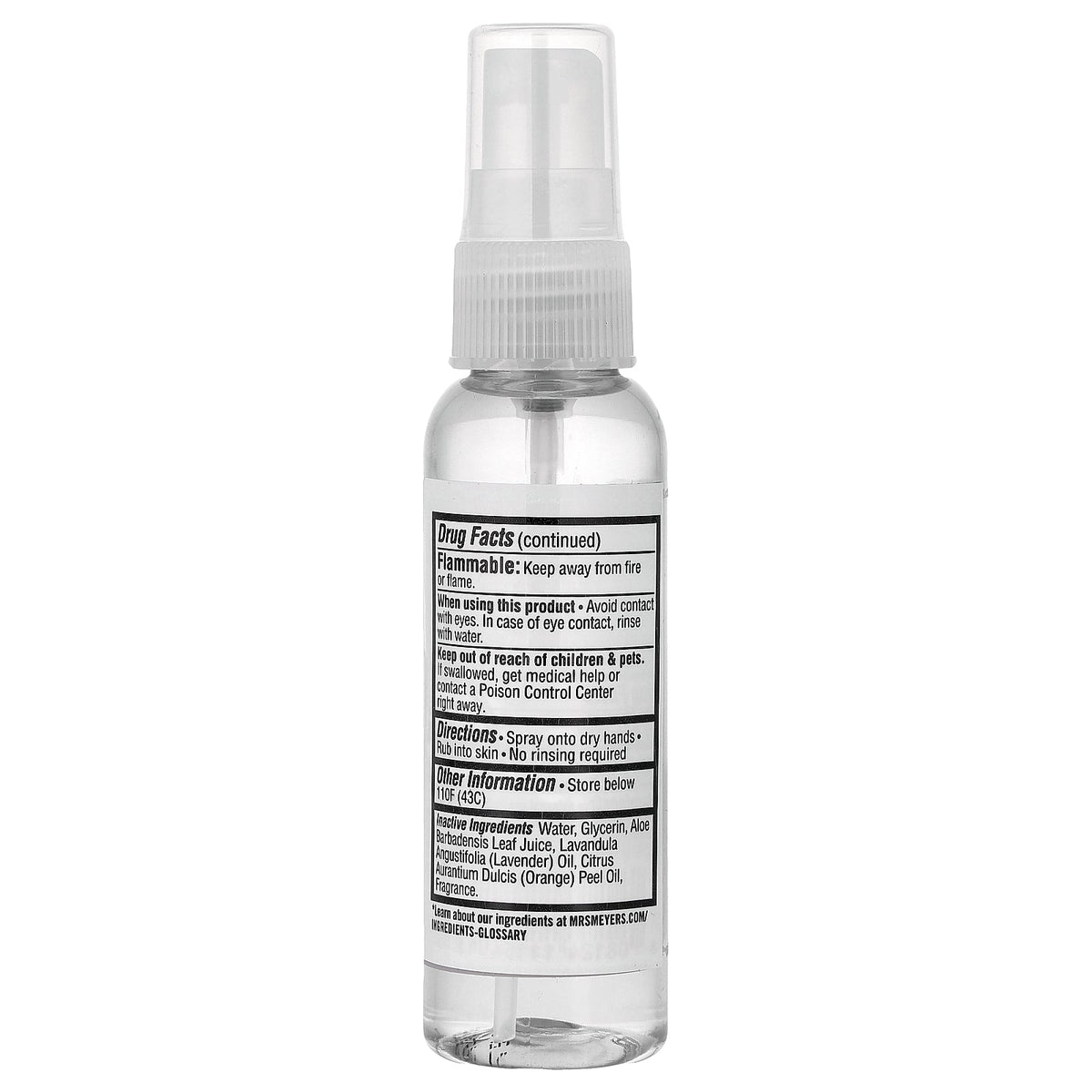 Mrs. Meyers Clean Day, Hand Sanitizer, Lavender, 2 fl oz (59 ml)