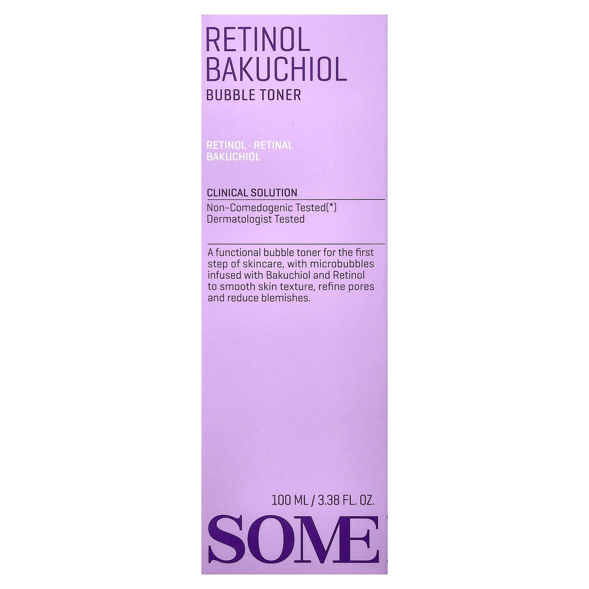 SOME BY MI, Retinol Bakuchiol Bubble Toner, 3.38 fl oz (100 ml)