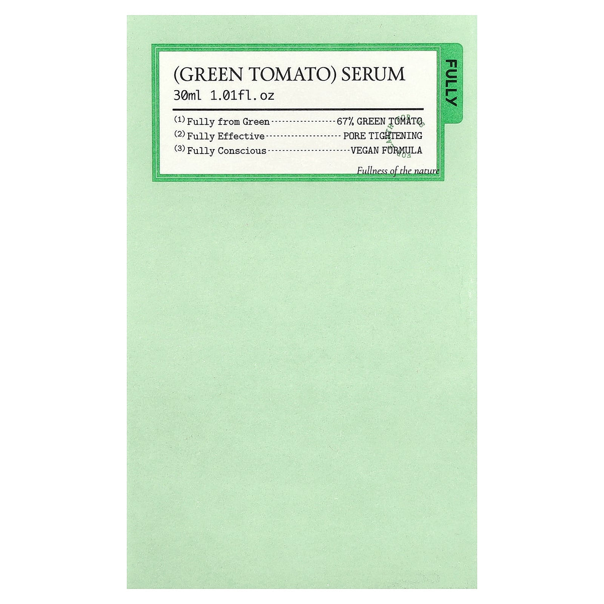 Fully, Green Tomato Serum, 1.01 fl oz (30 ml)