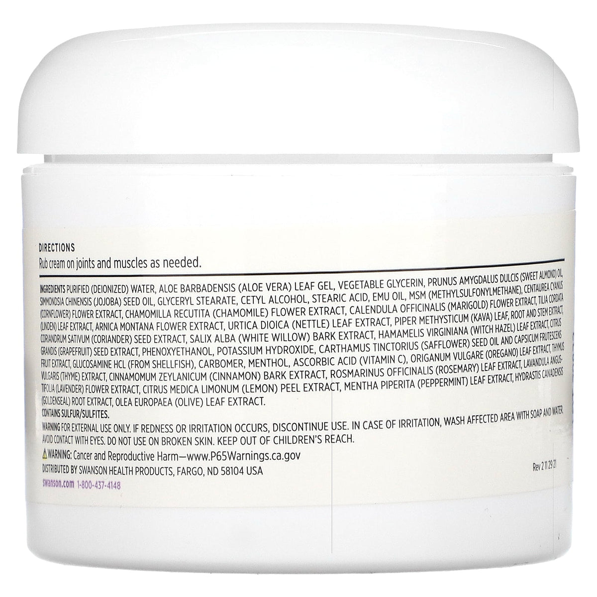 Swanson Vitamins, Better Than Blue Comfort Cream, 4 fl oz (118 ml)