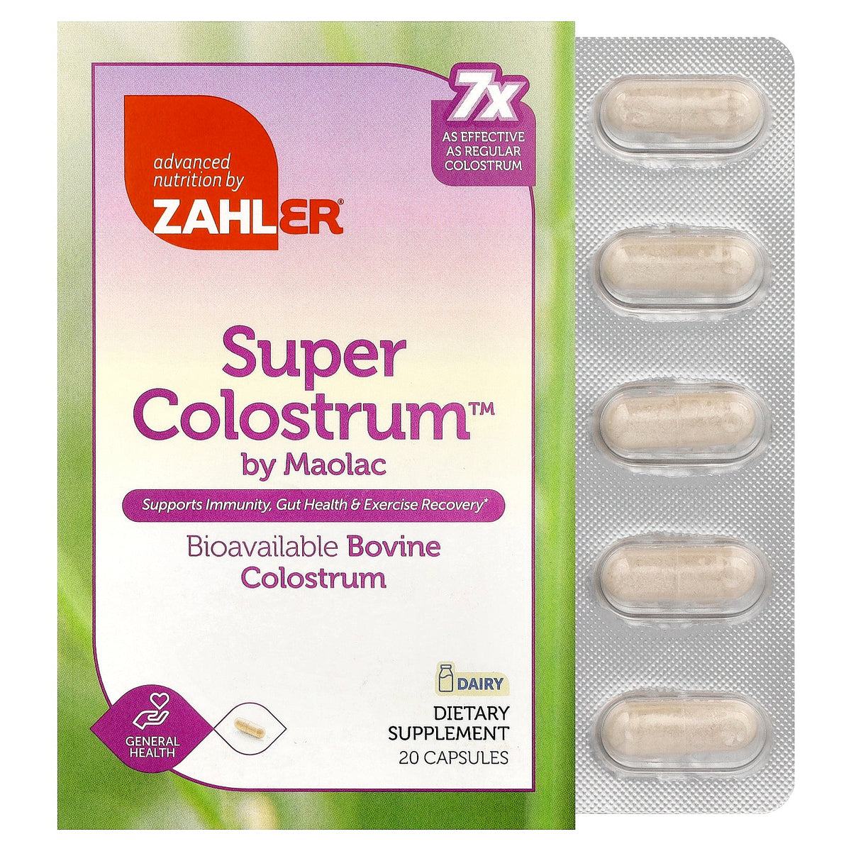 Zahler, Super Colostrum™, 20 Capsules (300 mg per Capsule)