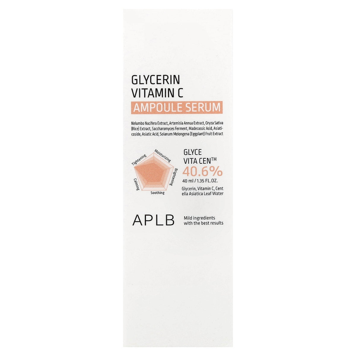 APLB, Glycerin Vitamin C Ampoule Serum , 1.35 fl oz (40 ml)