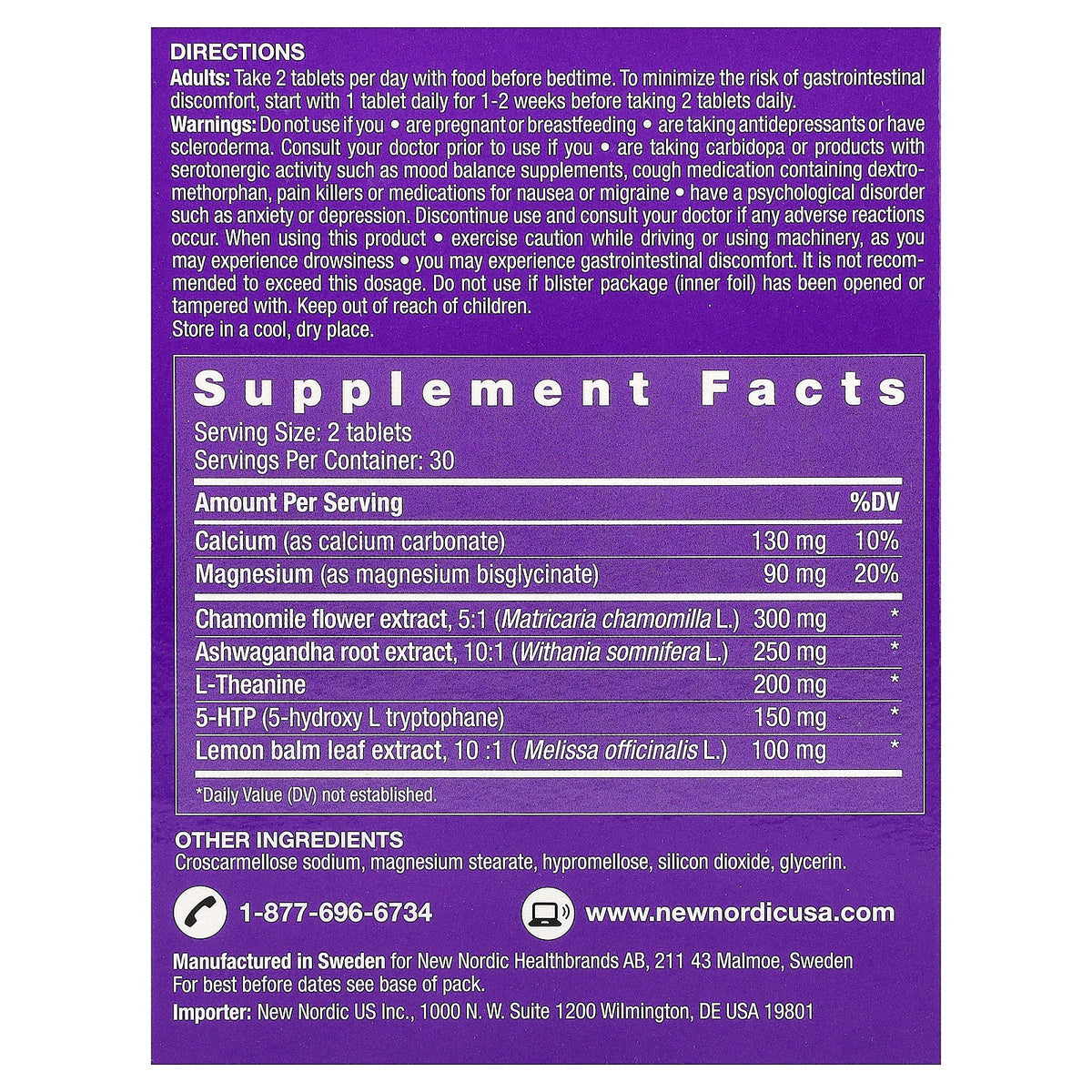 New Nordic, Quality Sleep™ Pure Rest, 60 Tablets