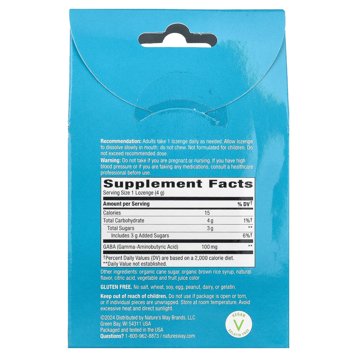 Nature's Way, Calm Drops Lozenges, Raspberry, 24 Lozenges