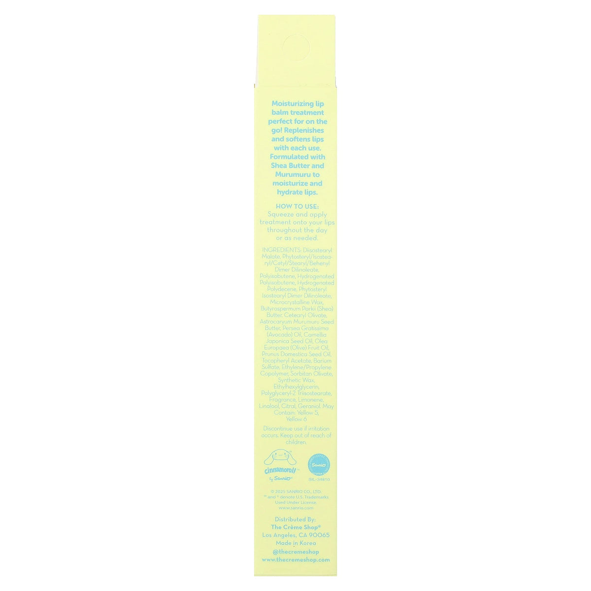 The Creme Shop, Hello Kitty® and Friends, Moisture Remedy Lip Balm, Lemon, 0.54 fl oz (16 ml)